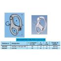 Wichard Snap Shackles Fixed Eye 50mm