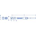 Ronstan Calibrated Turnbuckles Premium Body 5/16 UNF RF1575M0405 H2O Sensations