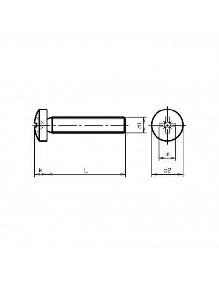 Stainless Steel Screws M5 20mm Pozidriv Head Convex