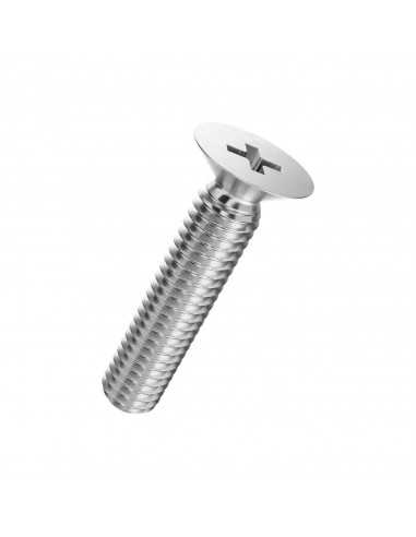 Vis Metrique Inox A2 M6 30mm Pozidriv Tête Fraisée Plate A2M6PZCF20