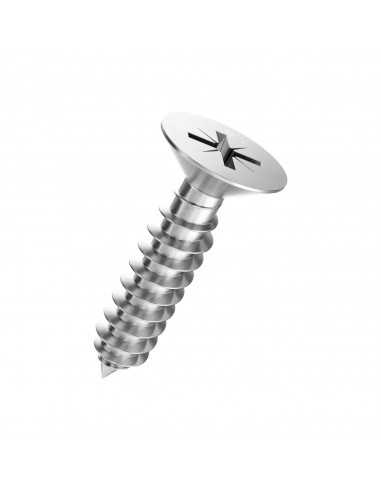 Stainless Steel A2 Metal Screw 4.8*25mm Philips Countersunk Flat Head A2PHTFP4228 H2O Sensations