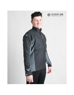 Rooster Active AquaFleece Top Mens Black Grey ROO14242X H2O Sensations