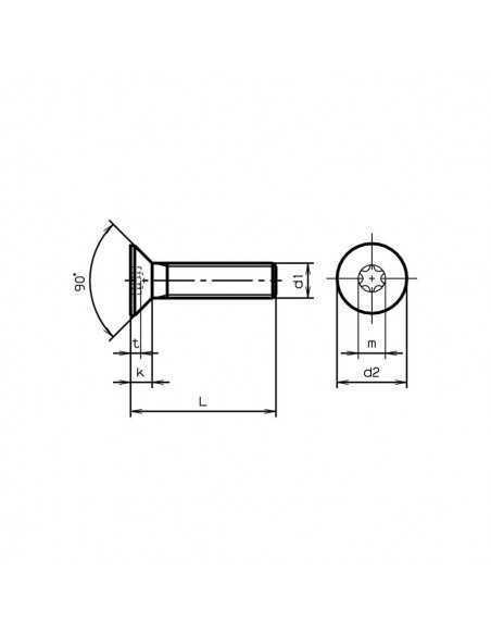 Nacra Rudder Gudgeon Lower Countersunk